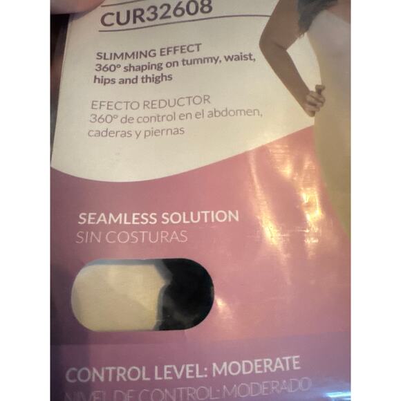 Brand New Curveez Women's Large Black Comfort Full Body Shapewear One Piece - Picture 6 of 10